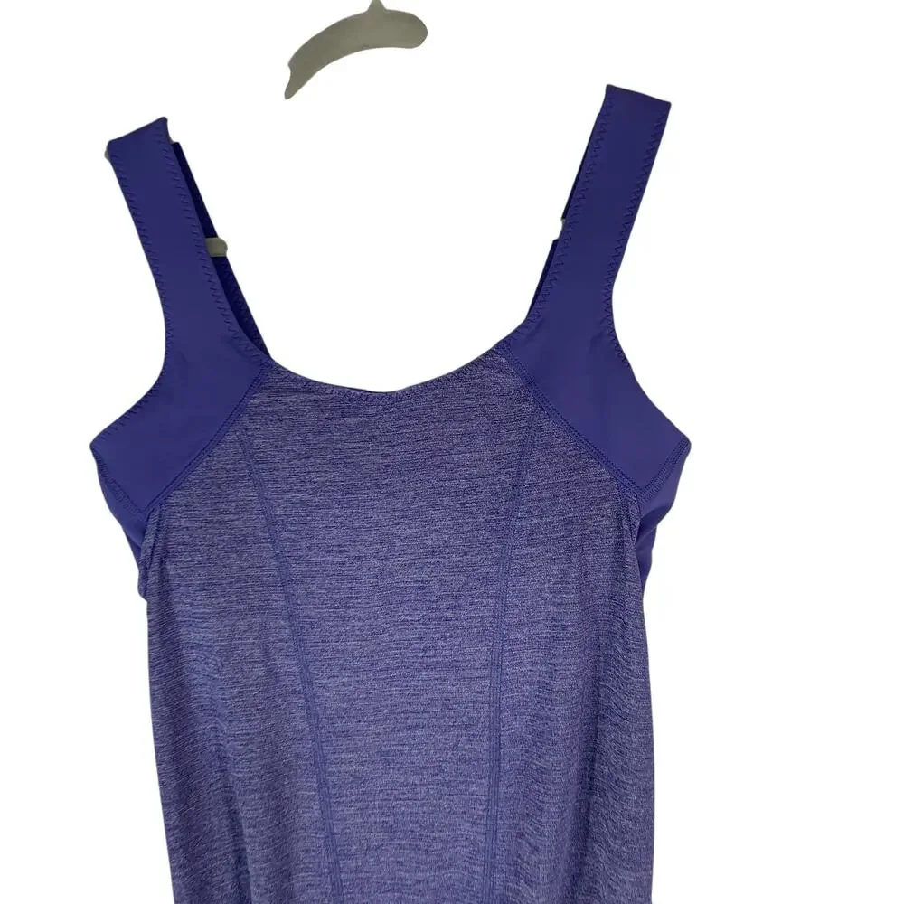 Lululemon Run Time Tank Top with Built-In Bra Women’s Size 8 Purple Active - Picture 3 of 8
